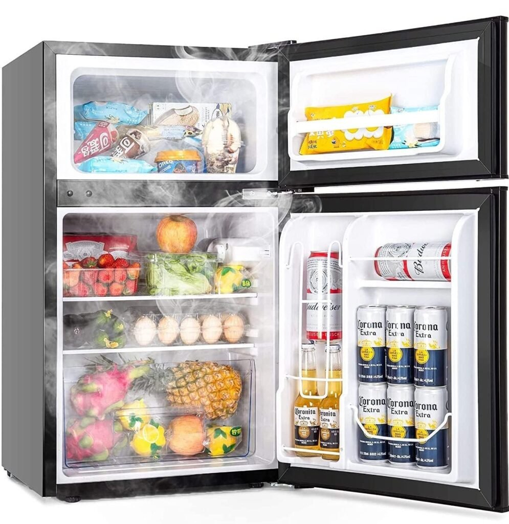 LEONARD USA 122 L Inverter Wine Chiller l Wine Cooler l Separate Deep Freezer Compartment l LED Interior Light l Temperature Control (Based on American Technology) (Black, Double Door)