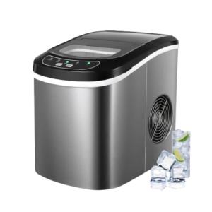 LEONARD USA Ice Maker Machine Stainless Steel Automatic with Inverter Technology, Makes Instant Bullet Ice Cubes in 7-9 Minutes, 26 lbs/day (Based on American Technology)