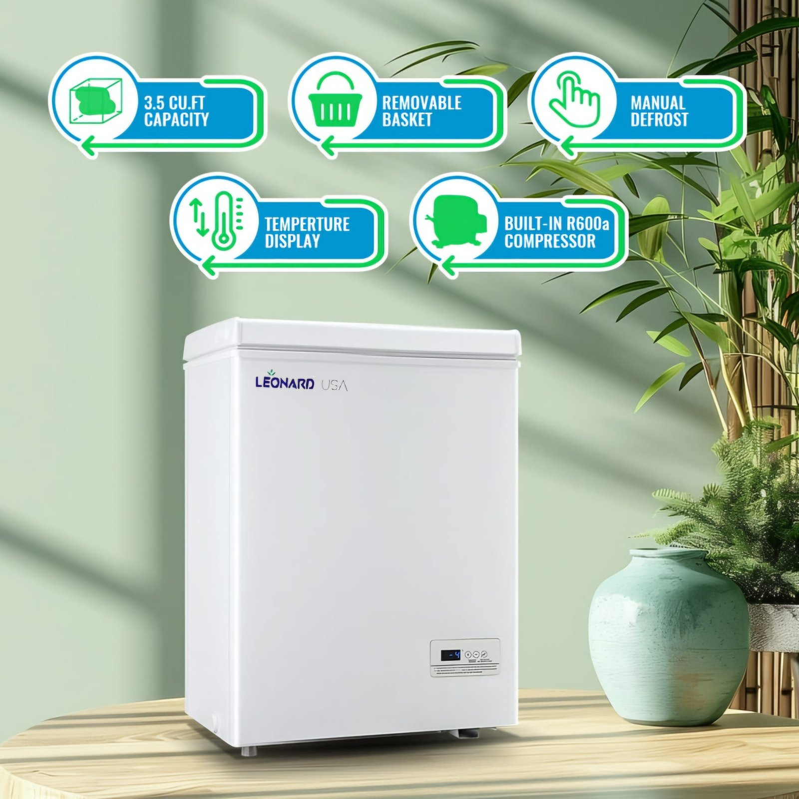 LEONARD USA 100 Litres Deep Freezer/ ChestFreezer, Based on American Technology - Image 6